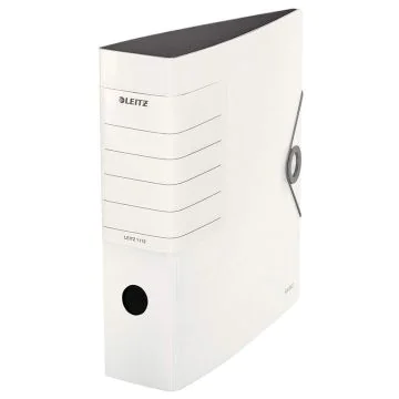 Photo Classeur solide à levier - Dos 82 mm - Blanc : LEITZ 1112-00-01