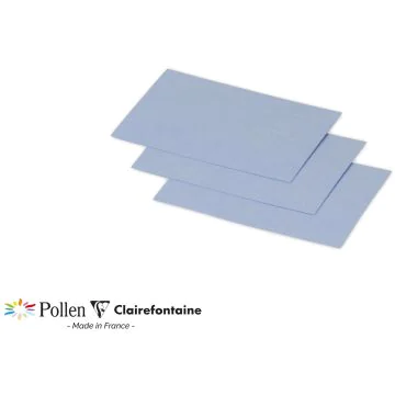 Photo POLLEN : Carte de papier Bleu lavande - Format 70 x 95 mm 11239C