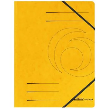 Chemises à élastiques A4 - Jaune HERLITZ Easyorga Image