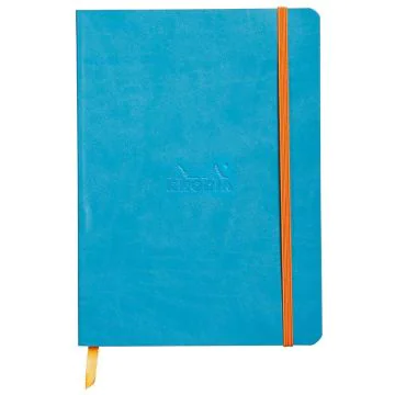Photo RHODIA : Carnet ligné RHODIARAMA A5 Turquoise 117407C
