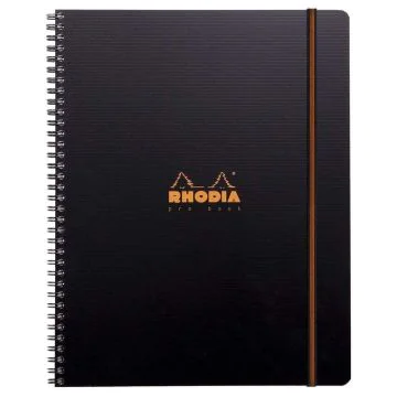 Photo Cahier à spirale - 160 pages quadrillées - 225 x 297 mm RHODIA Pro Book