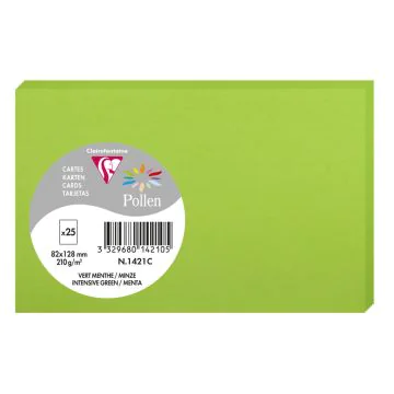 Photo Carte en papier - 82 x 128 mm - Vert Menthe : POLLEN Lot de 25 