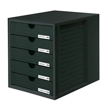 Photo Module de classement - 5 tiroirs - Noir : HAN 1450-13