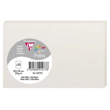 Photo Carte en papier POLLEN 82 x 128 mm - Gris Perle 1477C  