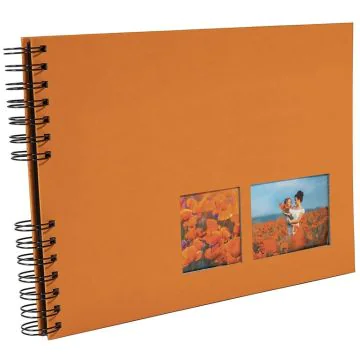 Photo Album photos à spirales - 320 x 220 mm - Orange EXACOMPTA Milano