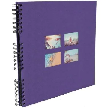 Photo Album photos à spirales - 320 x 320 mm - Violet EXACOMPTA Milano
