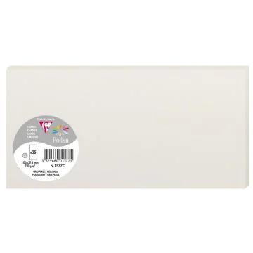 Photo POLLEN Carte DL Gris perle 106 x 213 mm 1577C Clairefontaine
