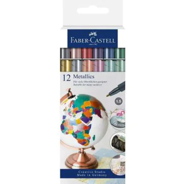Photo Marqueur métallique - Assortiment FABER CASTELL Metallics