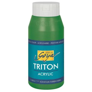 Photo Peinture acrylique Triton Acryl Basic - 750 ml - Vert feuillage C. KREUL  flacon