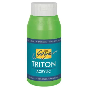 Photo Peinture acrylique Triton Acryl Basic - 750 ml - Vert jaunâtre C. KREUL  flacon