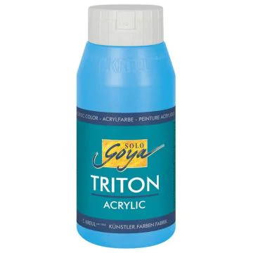 Photo Peinture acrylique Triton Acryl Basic - 750 ml - Bleu lumière C. KREUL flacon