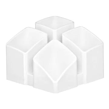 Photo Pot à crayons 4 compartiments - SCALA - Blanc : HAN 17450-12