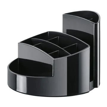 Photo Pot à crayons 9 compartiments RONDO - Noir : HAN 17460-13