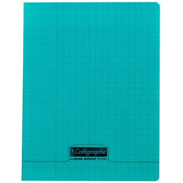 Photo Cahier Séyès 96 pages - 170 x 220 mm - Vert CALLIGRAPHE Polypro