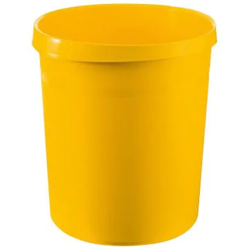 Photo Corbeille à papier 18 litres Jaune HAN Grip 18190-15