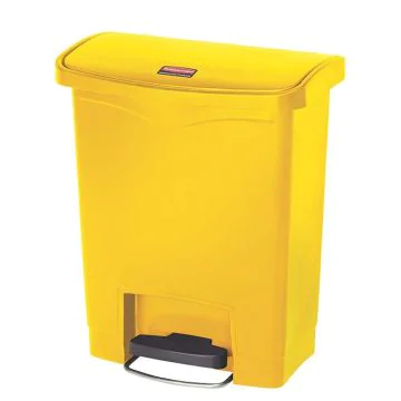 Photo Poubelle à pédale avec couvercle Jaune 30 litres 1883573 RUBBERMAID