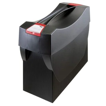 Photo Bac de rangement pour Dossiers suspendus avec couvercle - Noir : HAN Swing Plus 1901-13