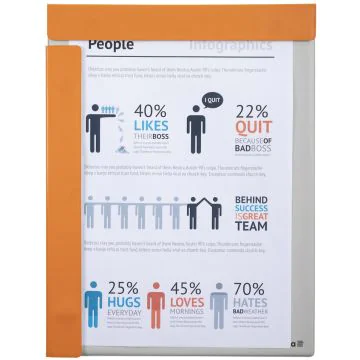 Photo Porte-bloc aimanté - Format A4 - Orange EXACOMPTA Image