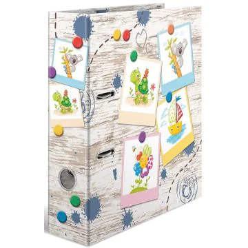 Photo Classeur à levier à motifs - Dos de 70 mm - Amis du bac à sable HERMA Maternelle