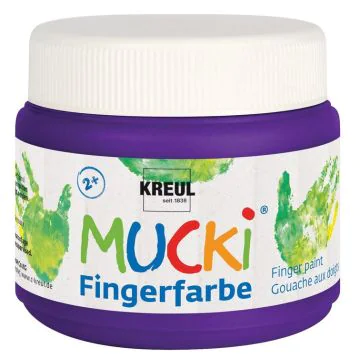 Photo Peinture aux doigts MUCKI - 150 ml - Violet KREUL 23107
