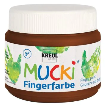 Photo Peinture aux doigts MUCKI - 150 ml - Marron C. KREUL 23111