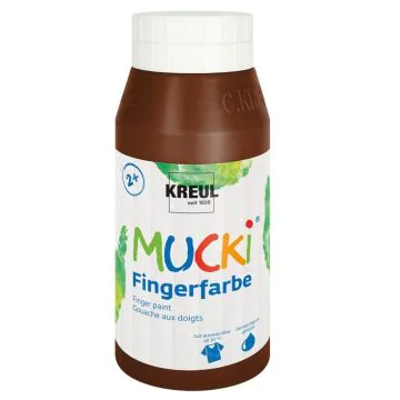 Photo Peinture aux doigts MUCKI - 750 ml - Marron C. KREUL 23211