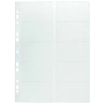 Photo Recharge pour classeur à anneaux pour 200 cartes de visite DURABLE Visifix