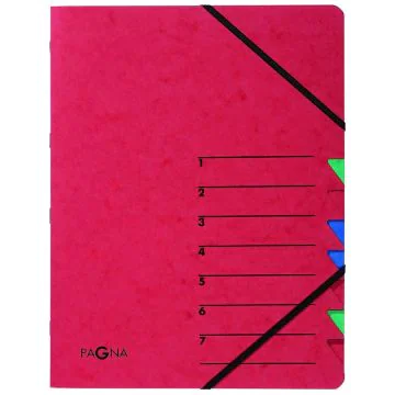 Photo 24061-01   Pagna : Trieur à élastiques 7 compartiments - Rouge