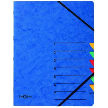 Photo Trieur à élastiques 7 compartiments - Bleu PAGNA