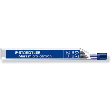 Photo STAEDTLER : Lot de 12 mines de rechange 0,7 mm - 2H - 250 07-2H