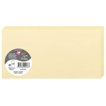 Photo POLLEN : Carte double de papier - Format DL - Chamois 2576C