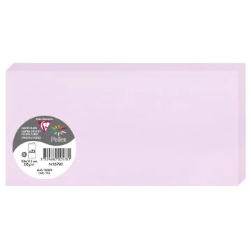 Photo POLLEN : Carte double de papier - Format DL - Lilas 2578C