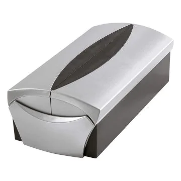 Photo Boite pour 500 cartes de visite - Argent/Noir HAN Vip-Set