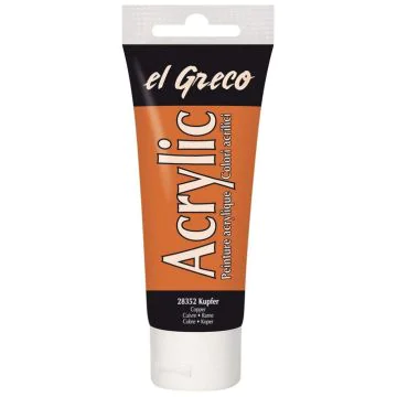 Peinture acrylique EL Greco - 75 ml - Cuivre KREUL tube