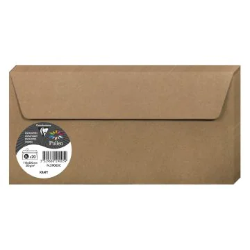 Photo POLLEN Enveloppes - 110 x 220 mm - Papier Kraft 