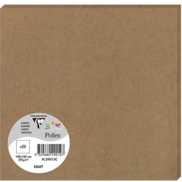 Photo POLLEN Carte en papier Kraft - 160 x 160 mm