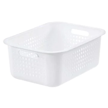 Photo Corbeille de rangement - 280 x 370 x 150 mm - Blanc SMARTSTORE Basket Recycled