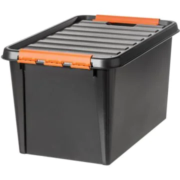 Photo Boite de rangement à couvercle - 50 litres - Noir SMARTSTORE Image