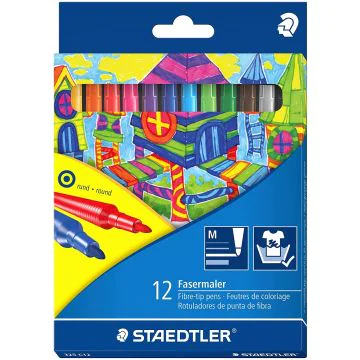 Photo Etui de 12 feutres : STAEDTLER Noris Club (325 C12)