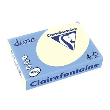Ramette de papier de 250 feuilles A4 - 160 g - Blanc naturel CLAIREFONTAINE Dune