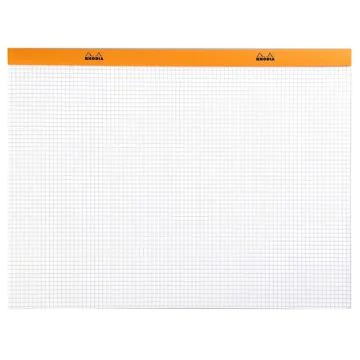 Bloc-notes quadrillé - 318 x 420 mm A3+ RHODIA N°38 Couverture orange