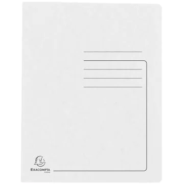 Photo Chemise à lamelle imprimée A4 - Blanc EXACOMPTA