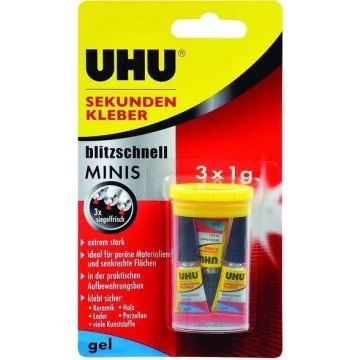 Photo Colle universelle Gel - 1 g UHU Minis Gel