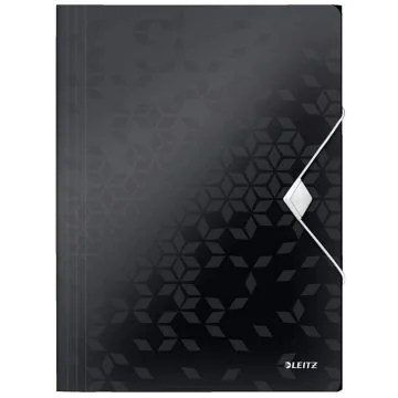 Photo Chemise à élastique A4 - 150 feuilles - Noir LEITZ WOW Image