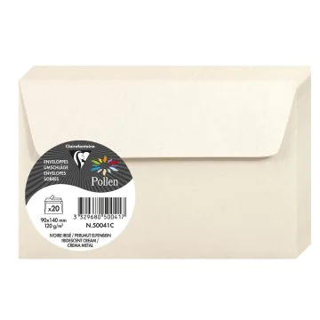 Photo Enveloppe POLLEN Ivoire Irisé Format  90 x 140 mm 50041C