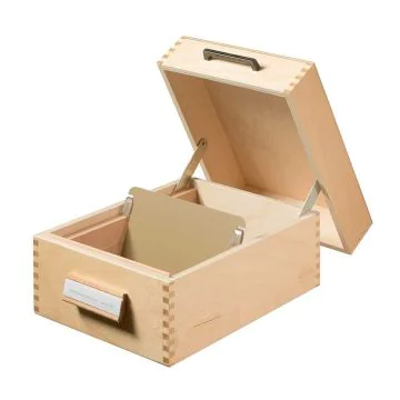 Photo Boite pour fiches en bois - Format A6 - 900 fiches : HAN 506