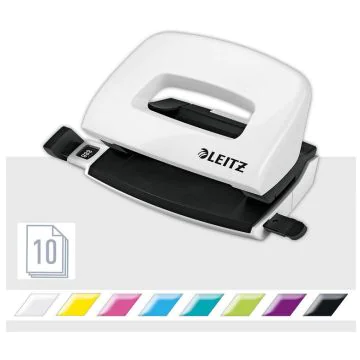 Photo LEITZ : Perforateur 10 feuillets - Blanc - 5060-10-01  Wow Nexxt 5060