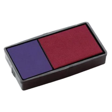 Photo TRODAT : Lot de 2 cassettes pour Print Dater 6/4912/2 - Bleu / Rouge