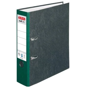 Photo Classeur à levier - Dos de 80 mm couleur Vert : HERLITZ Max.file 5171509
