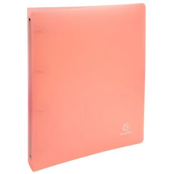Photo Classeur semi-rigide - 4 anneaux de 30 mm - Corail EXACOMPTA Chromaline Pastel